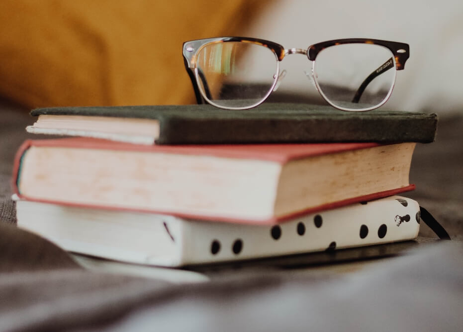 books glasses